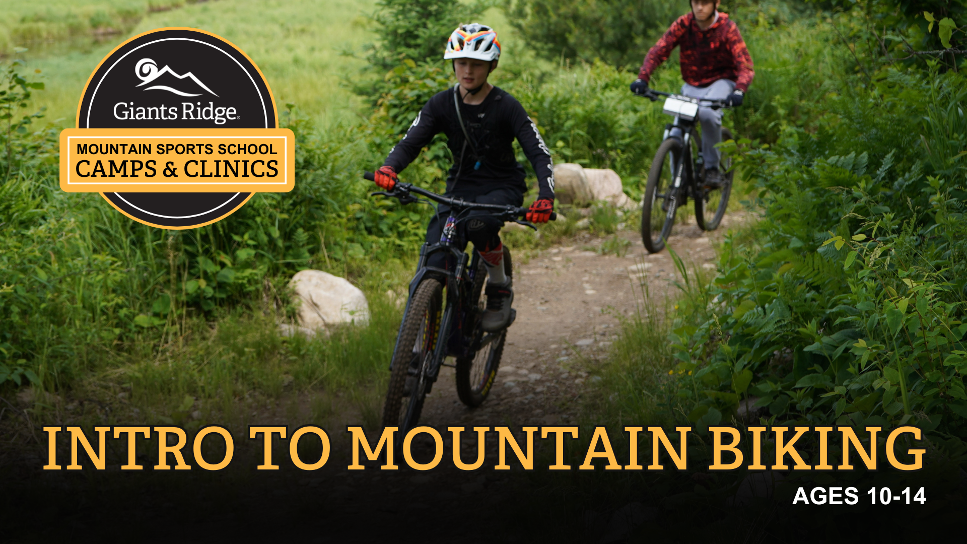 Intro to mountain biking camp