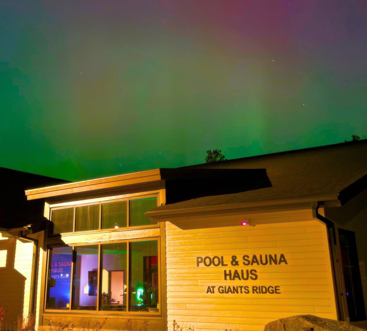 Pool and Sauna Haus aurora borealis Giants Ridge